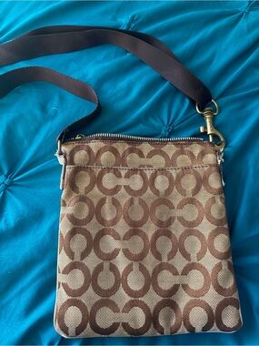 Coach Brown Signature 'C' Crossbody Bag